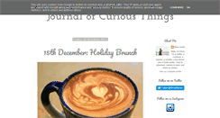 Desktop Screenshot of journalofcuriousthings.co.uk